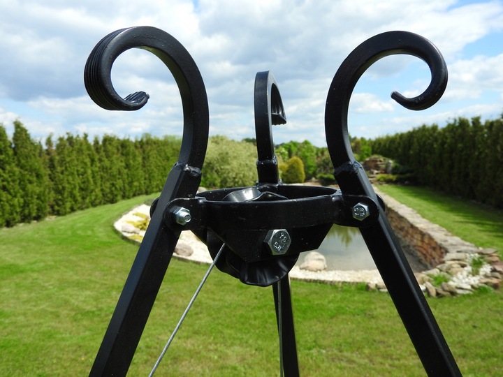GRILL TRÓJNÓG OGNISKOWY FI 60 CM RUSZT NAD OGNISKO