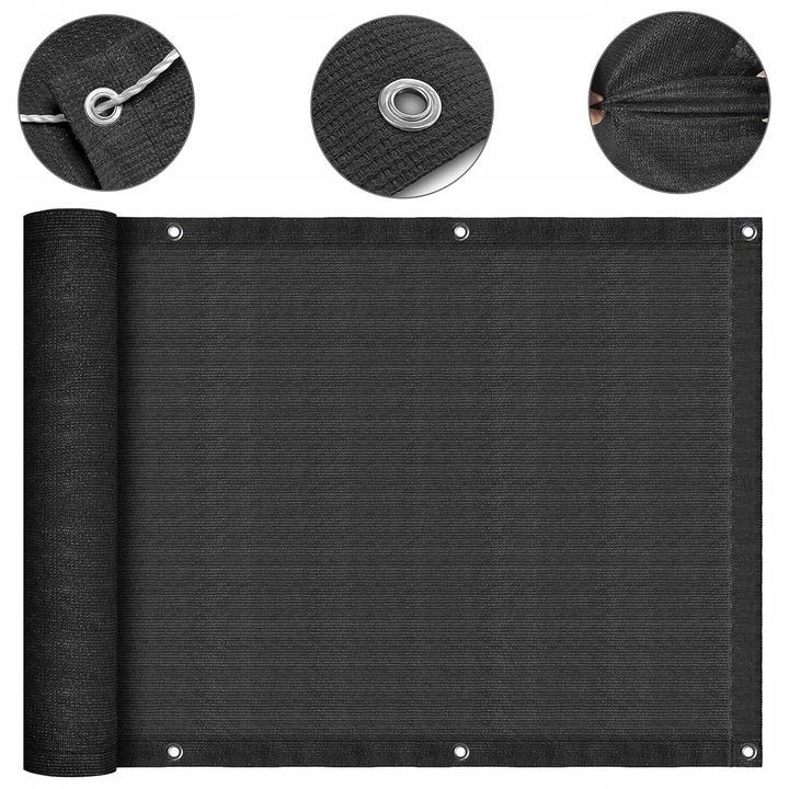 OSŁONA BALKONOWA MATA TARASOWA SIATKA NA BALKON TARAS PŁOT 1,2x5m UV