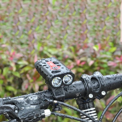 LAMPKA ROWEROWA LED PRZÓD 1800 LUMENÓW MOCNA + TYŁ