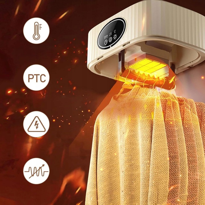 Przenośna Suszarka 600W Składana UV + Cicha 45dB Szybkoschnąca Do