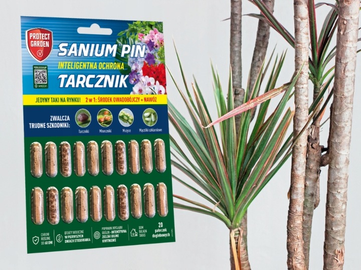 SANIUM PIN 2w1 PAŁECZKI DOGLEBOWE ziemiórki przędziorki wełnowce