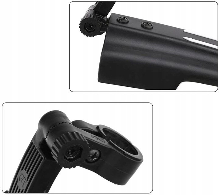 BŁOTNIKI ROWEROWE ROWER ZESTAW KOMPLET PRZÓD TYŁ 2 SZT MTB 24-26 CZARNY