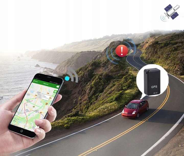 MINI LOKALIZATOR GPS GF-07 MAGNES PODSŁUCH 400mAh SERWER APP BEZ