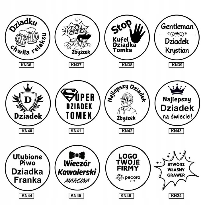 Kufel Do Piwa Z Grawerem +otwieracz Prezent na Urodziny 18-30-40 Dla