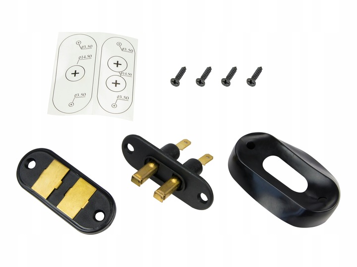 CZUJNIK DRZWIOWY DRZWI AQM25B BOCZNY BUS VAN SOLIDNY CZARNY ZŁOTY