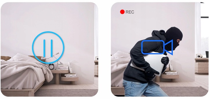 Kamera szpiegowska budzik kamerka zegar IP WiFi 2,4 i 5 GHz