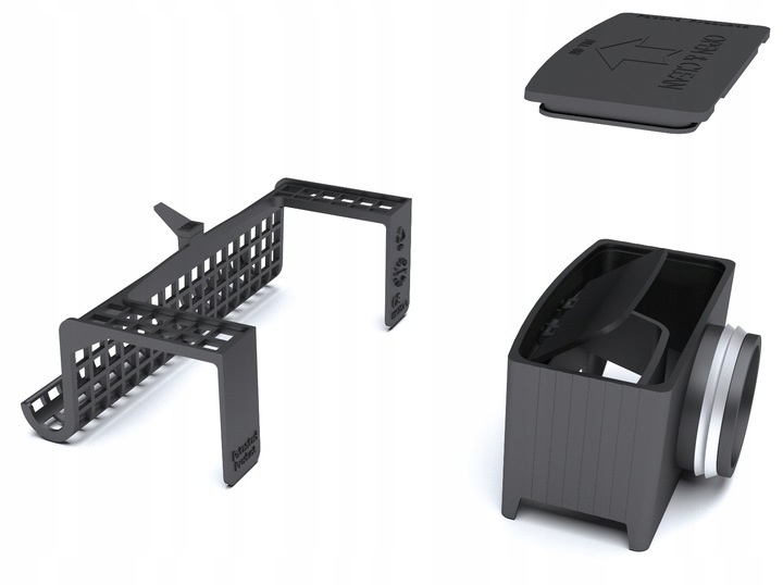 Suchy syfon + sitko do odpływu liniowego