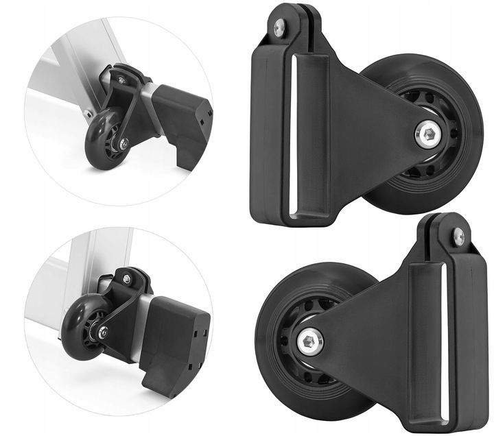 Koła do drabin mocowane do stabilizatora komplet AKC