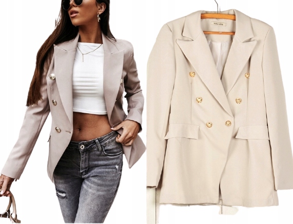 ŻAKIET MODNA MARYNARKA STYLOWY ŻAKIET różne KOLORY S 190