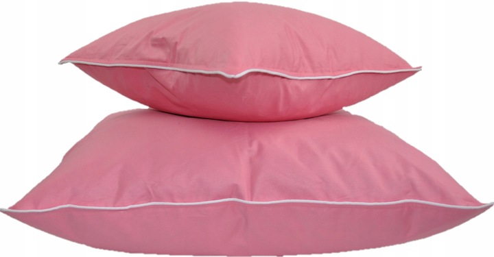 PODUSZKA 40X40 JASIEK Z PIERZA DARTEGO I PUCHU POLSKIE PIERZE I PUCH RÓŻOWA