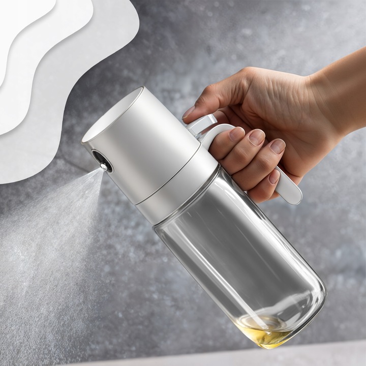 SPRYSKIWACZ DO OLIWY OLEJU KUCHENNY DOZOWNIK SZKLANY SPRAY Z RĄCZKĄ Kuketo