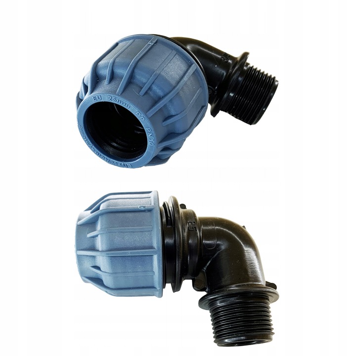 kolano Skręcane PE fi 25 x 1/2"GZ łączenie Rury Wąż Złączka Do Rury