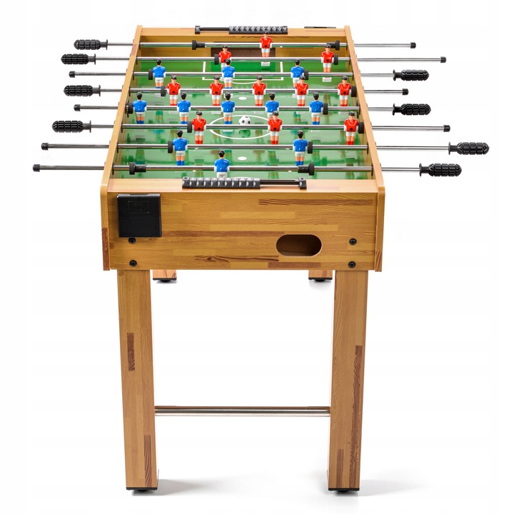 DUŻY STÓŁ DO PIŁKARZYKÓW PIŁKARZYKI METEOR 121x61x80 cm 4-4-2 MDF LAMINAT