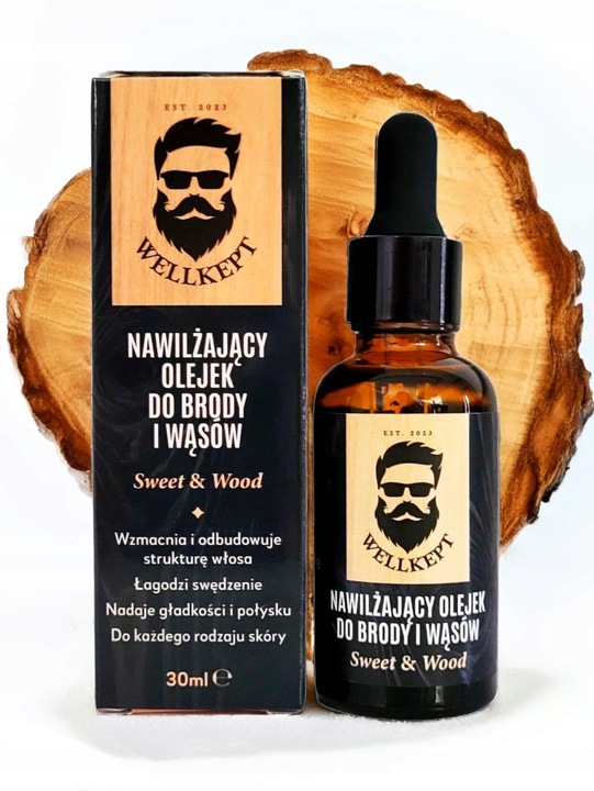 Zestaw do Pielęgnacji Brody: Kartacz / Szczotka + Olejek 30ml Nawilżający