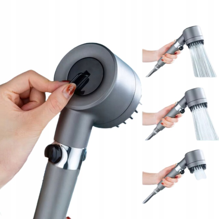 SŁUCHAWKA PRYSZNICOWA WYSOKOCIŚNIENIOWA OSZCZĘDNA Z MASAŻEREM NAPOWIETRZAJĄ