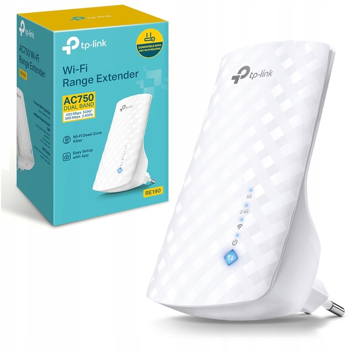 WZMACNIACZ SIECI BEZPRZEWODOWEJ WIFI TP-LINK AC750 - FABRYCZNIE ZAPAKOWANE