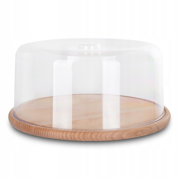 Patera Pojemnik Na Ciasto Owoce Przekąski z Pokrywką Kloszem Taca