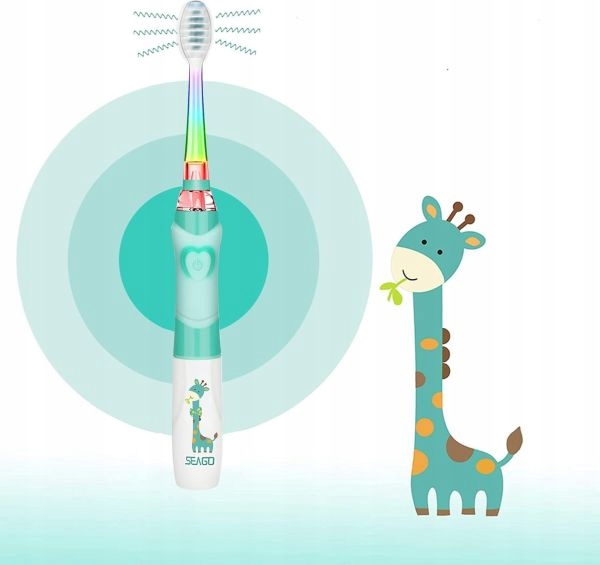 Soniczna Szczoteczka do Zębów dla Dzieci SEAGO SG-977 Zielona 4