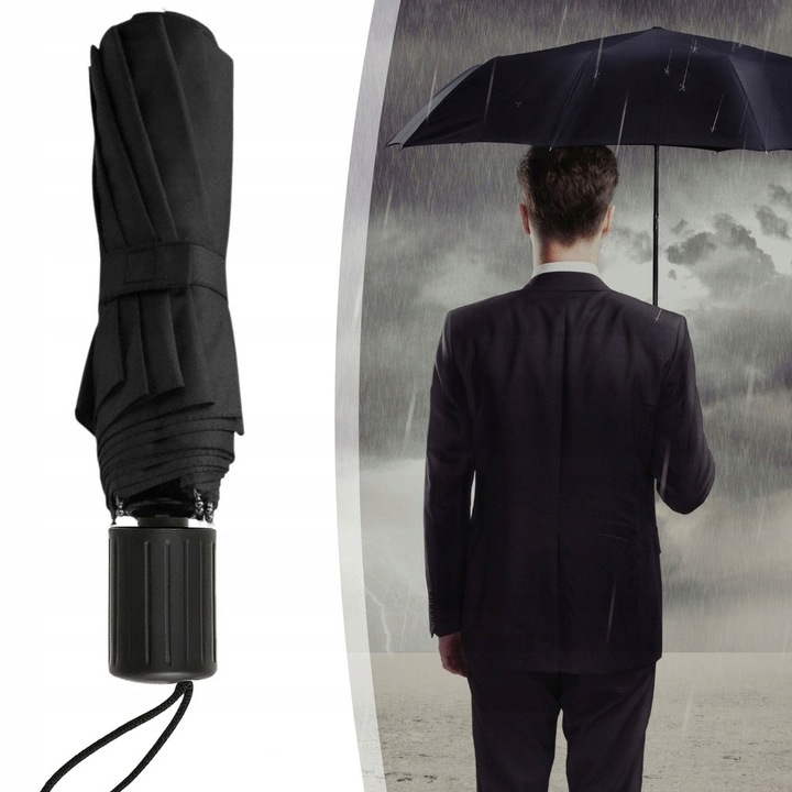 DUŻY PARASOL XXL SKŁADANY AUTOMAT PARASOLKA WODOODPORNA