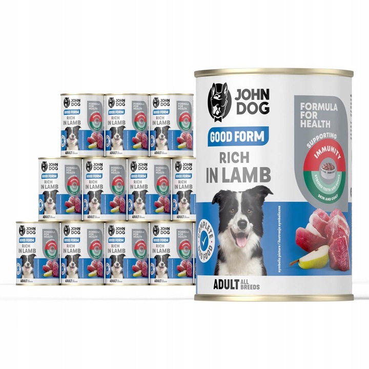 John Dog Good Form karma mokra jagnięcina 12x400g