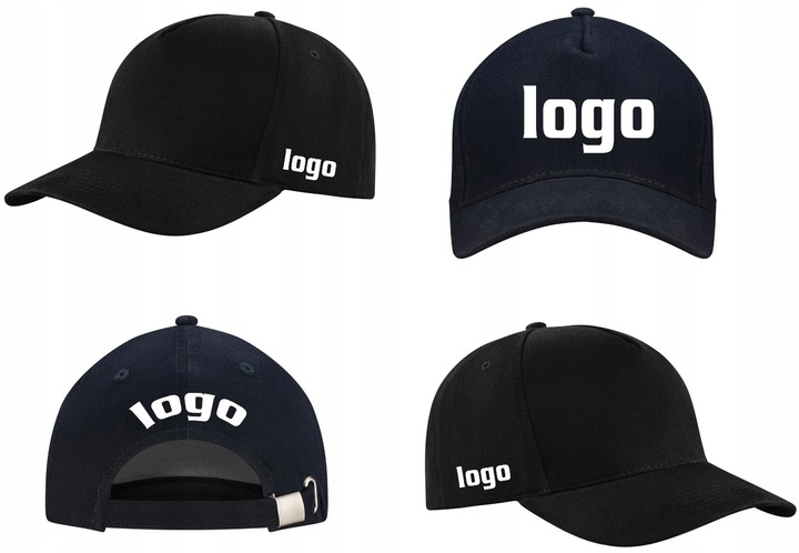 CZAPKA Z DASZKIEM Z WŁASNYM NADRUKIEM LOGO NAPIS GRAFIKA kolor do