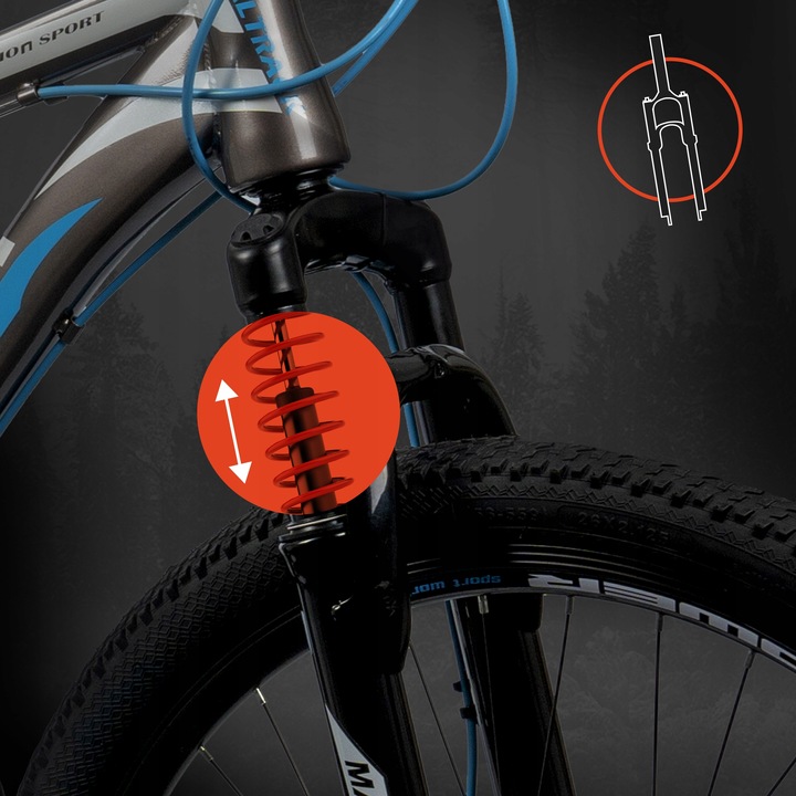 ROWER GÓRSKI MTB 26 SHIMANO 21 BIEGÓW SHIMANO 2xTarcze RAMA 18,5" KOŁA 26"