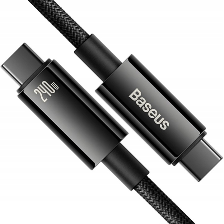BASEUS MOCNY KABEL USB-C SZYBKIE ŁADOWANIE PRZEWÓD TYP-C 240W PD 3.1 QC 1M