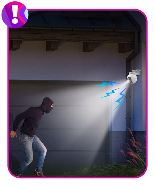 Kamera zewnętrzna z panelem solarnym obrotowa EZVIZ HB8 2K+ 4MP Kamera WiFi