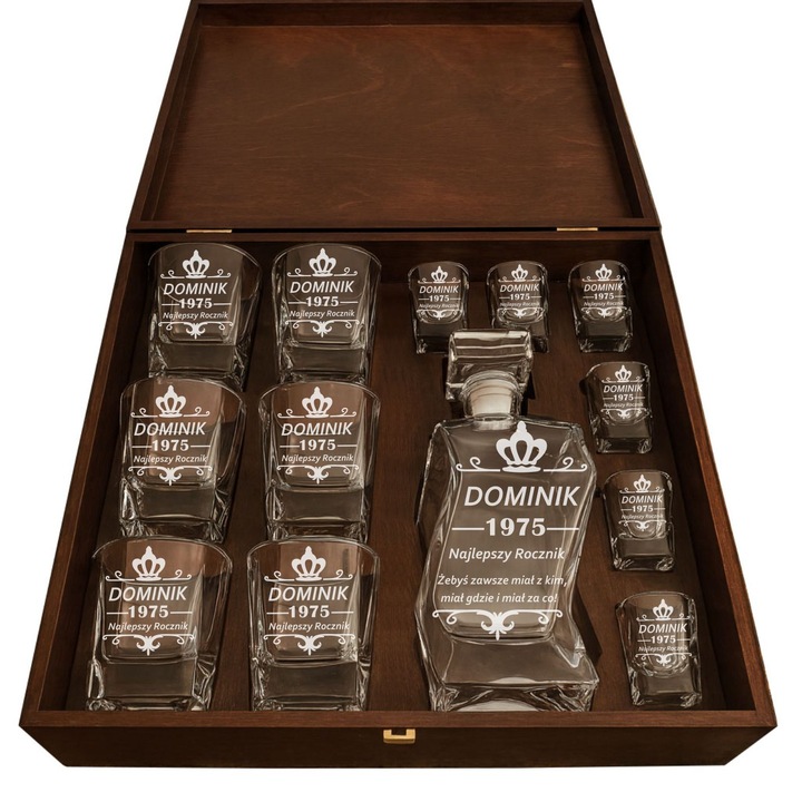 Zestaw Karafka na 18 30 40 50 Urodziny PREZENT