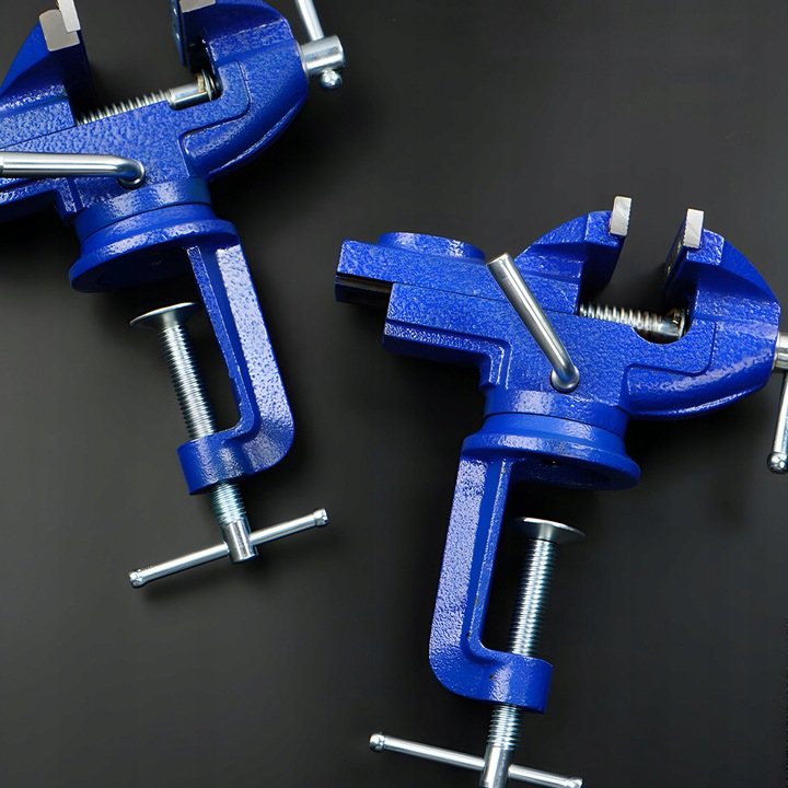 IMADŁO OBROTOWE 360 ŚLUSARSKIE ŻELIWNE SOLIDNE STOŁOWE MAŁE Z KOWADŁEM