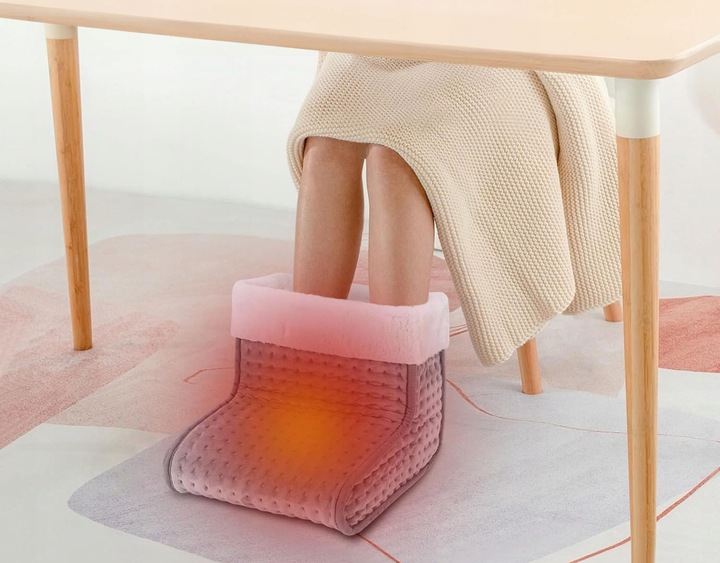 But Elektryczny Grzejący Ogrzewacz Do Stóp Ocieplacz Polarowy + Pilot Led