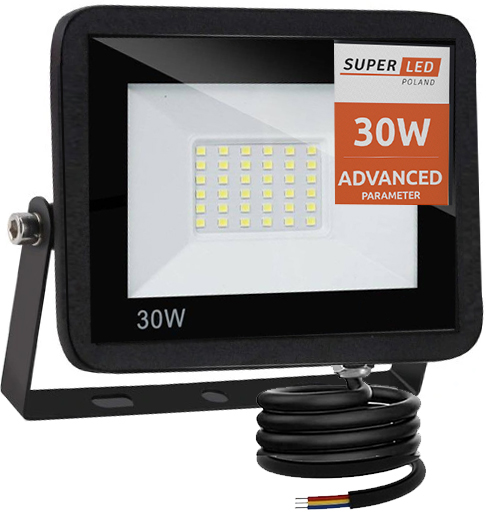 Naświetlacz LED Halogen Lampa Slim LED 30W PREMIUM SuperLED