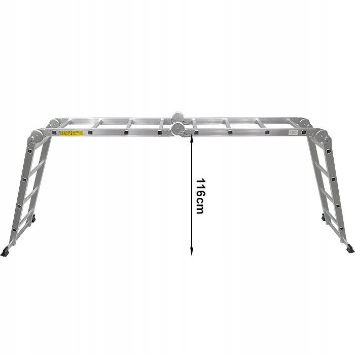 DRABINA aluminiowa składana przegubowa wielofunkcyjna 4x4 DWS44 16