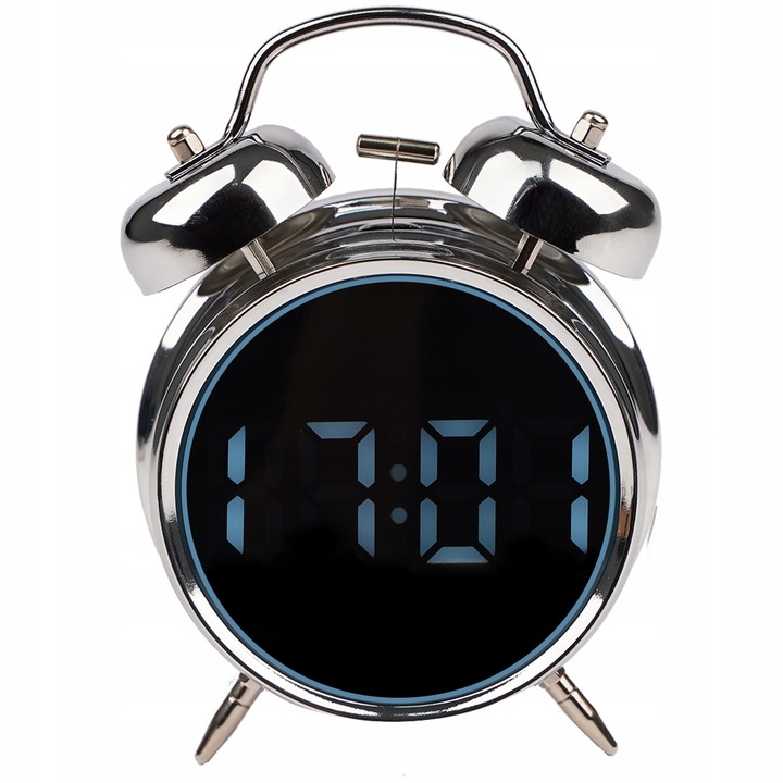 Budzik Elektroniczny Zegar Cyfrowy Retro Głośny Wyraźny Klasyk Stojący LED