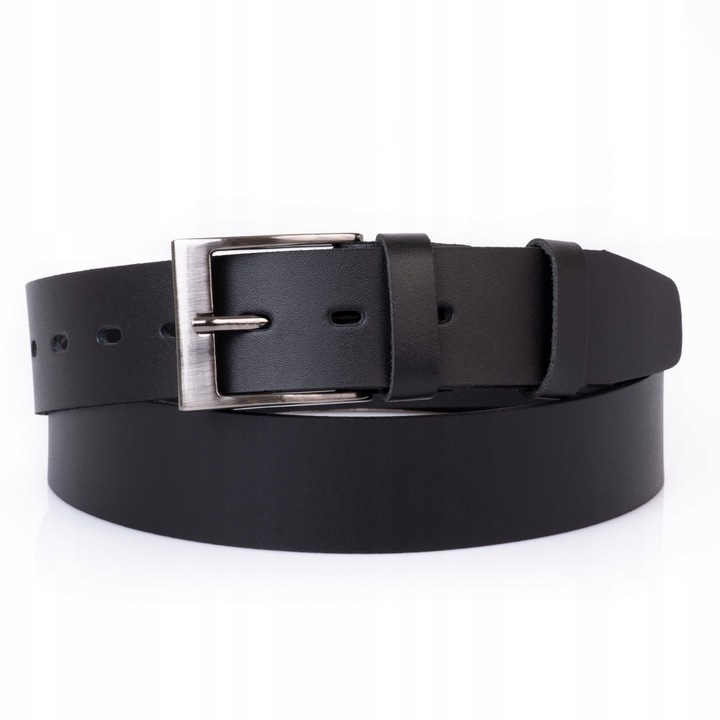 SEPHER Pasek skórzany AUTHENTIC męski CZARNY jeans