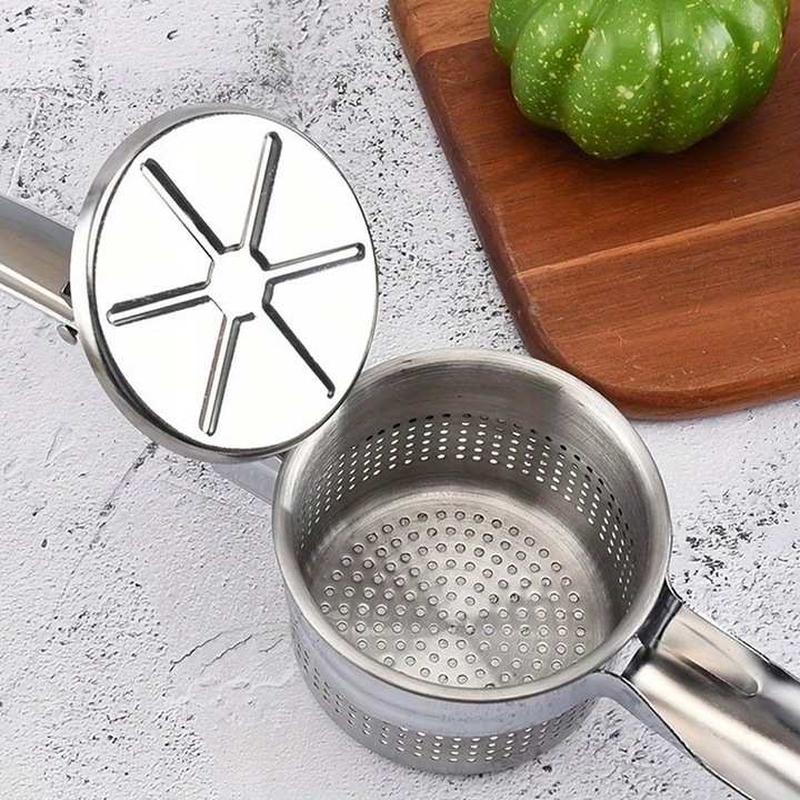 PRASKA DO ZIEMNIAKÓW WARZYW STAL NIERDZEWNA WYCISKARKA TŁUCZEK