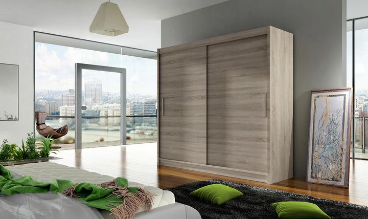 DUŻA SZAFA PRZESUWNA Bega I 180 pojemna garderoba