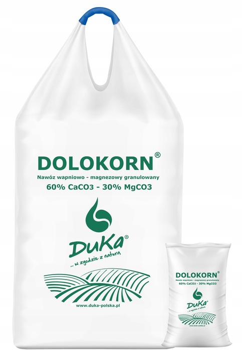 Wapno Granulowane z magnezowe DOLOKORN 25kg |Odkwasza glebę, poprawa