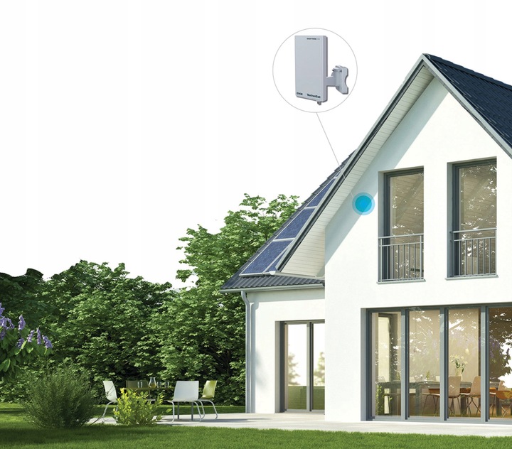 Antena TV DVB-T2 Cyfrowej Telewizji Naziemnej UHF VHF Wzmacniacz 30dB Kabel