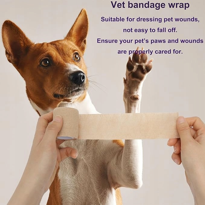 ZESTAW BANDAŻY SAMOPRZYLEPNYCH MIX KOLORÓW LUDZIE ZWIERZĘTA 7,5 CM x 4,5 M