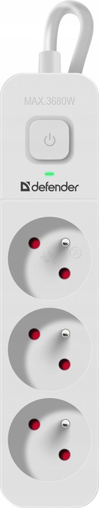 Przedłużacz Listwa Antyprzepięciowa 3 Gniazda 1,5m Zasilająca z Włącznikiem