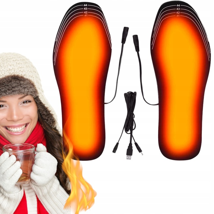 TRIZAND- Wkładki do Butów Podgrzewane 41-46 - USB