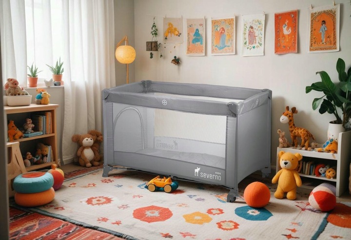 ŁÓŻECZKO TURYSTYCZNE SKŁADANE KOJEC DLA DZIECKA PREMIUM + MATERAC I TORBA