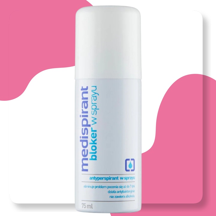 Antyperspirant spray 75 ml Medispirant bloker potu pod pachy
