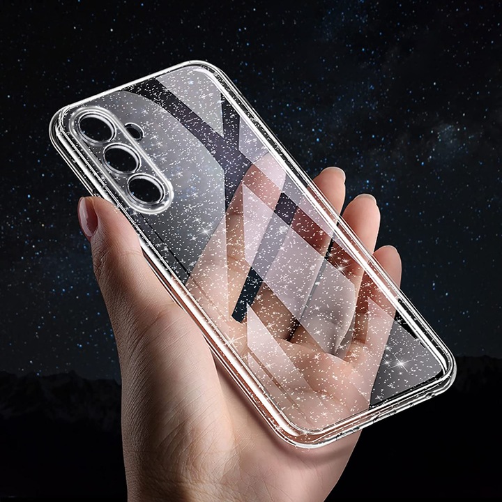 Etui do Samsung A56 5G SILICONE BROKAT CASE + SZKŁO 9H