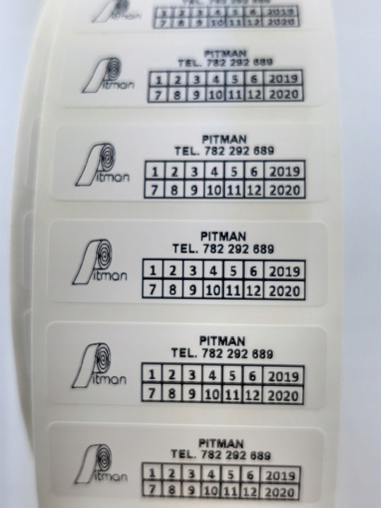 PLOMBA GWARANCYJNA KRUSZĄCA BIAŁA 40*12 mm 500 szt