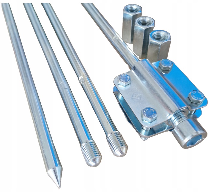 UZIOM ODGROMOWY PRĘT SZPILKA ODGROM PV KOMPLET 6MB (4x1,5m) M16 +