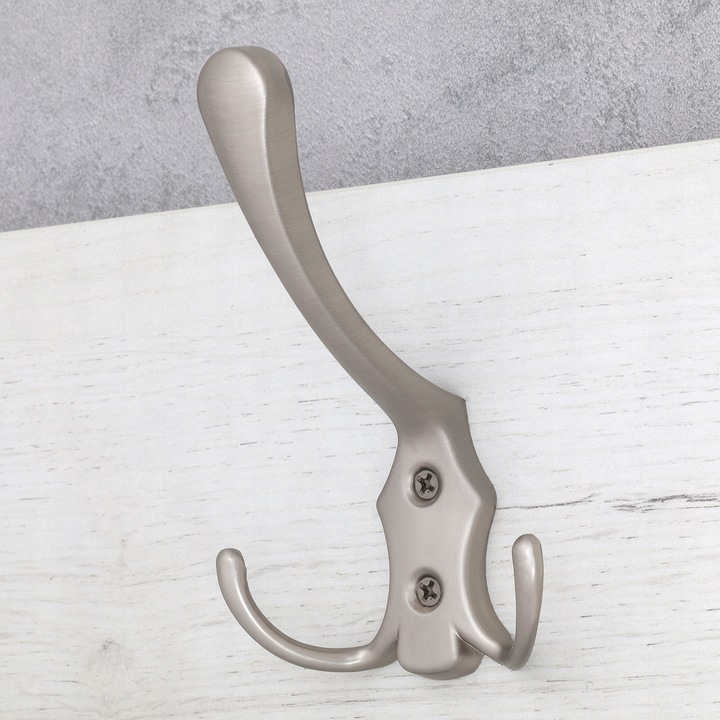 5x HACZYK NA UBRANIA WIESZAK NA UBRANIA ŚCIENNY WIESZAK MEBLOWY 3 HAKI