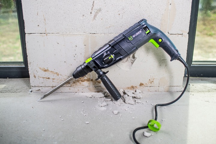 MŁOTOWIERTARKA UDAROWA 4000BPM 230V WIERTARKA 2500W 4J SDS+SAMOZACISK