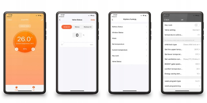 Inteligentny Termostat Zawór Głowica Grzejnikowy z LCD Smart Home Tuya WiFi